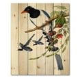 thumbnail image 3 of Designart 'Vintage Countryside Birds On Branch IV' Farmhouse Print on Natural Pine Wood, 3 of 5