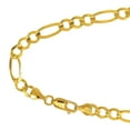 thumbnail image 2 of JewelStop 10k Solid Yellow Gold 4.5 mm Figaro Chain Necklace 20", 2 of 5