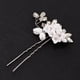 thumbnail image 1 of flor de material cristal Horquillas cabello Pinzas cabello Novia Joyería cabello Regalos Macarena horquillas nupciales de boda, 1 of 8