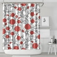 thumbnail image 2 of 72" x 84" Aesthetic Bloom Shower Curtain Watercolor Flower Print Waterproof Quick-Dry Machine Washable Drape, 2 of 5