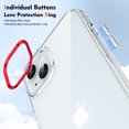 thumbnail image 4 of Ultra Slim Fit Phone Case for Apple iPhone 15, Crystal Clear Back Cover Anti-Scratch Shockproof Bumper Not-Yellowing Drop Protective Lightweight Case Cover for Women Men, Red, 4 of 7