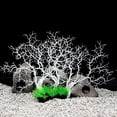 thumbnail image 3 of Simulación de plantas de Acuario Zulema decoración subacuática Coral Árbol resina blanco, 3 of 5