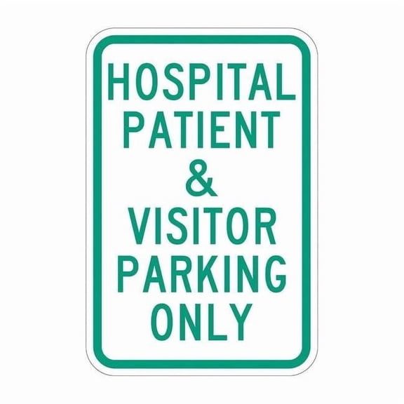 Lyle Visitor & Patient Parking Sign,18" x 12, T1-2193-HI_12x18 T1-2193-HI_12x18