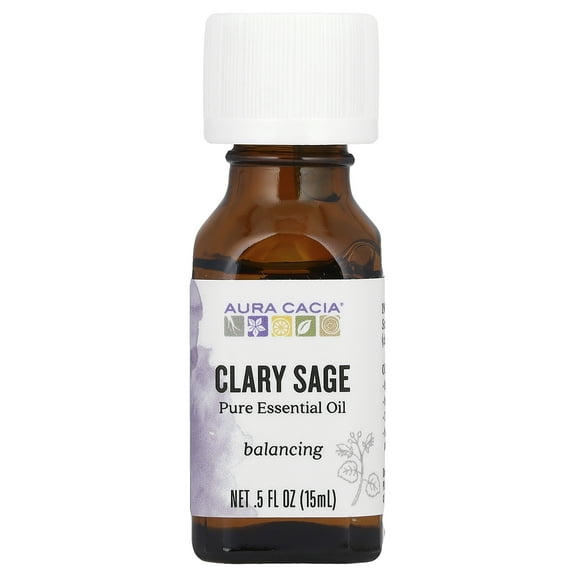 Aura Cacia Essential Oil, Clary Sage, 0.5 Fl Oz
