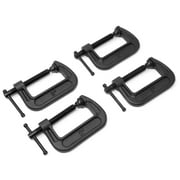 WEN Heavy-Duty Cast Iron C-Clamps with 2-Inch Jaw Opening and 1.2-Inch Throat, 4 Pack