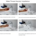 thumbnail image 3 of Adaptador de grifos de baño, extensor de grifo de rosca macho universal de 1 pulgada, 3 of 4