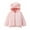Pink, variant on GYRATEDREAM Baby Girls Zip up Hooded Jacket Fleece Hoodie Toddler Kids Winter Warm Solid Color Coat Cute Bear Ear Sweater Thick Clothes for 1-6 Years