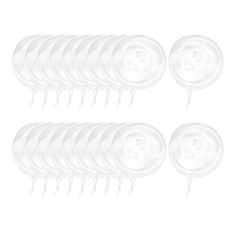 perfeclan 20pcs Transparent Bubble Bobo Balloons Clear Balloons for Stuffing Party Favors Large Praty Bobo Balloons for LED Backyard Outdoor Graduation 8inch
