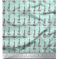 thumbnail image 1 of Soimoi Moss Tissu Georgette Notes & Guitare Instrument de Musique Imprimé Tissu de Couture Largeur 42 Pouces, 1 of 5
