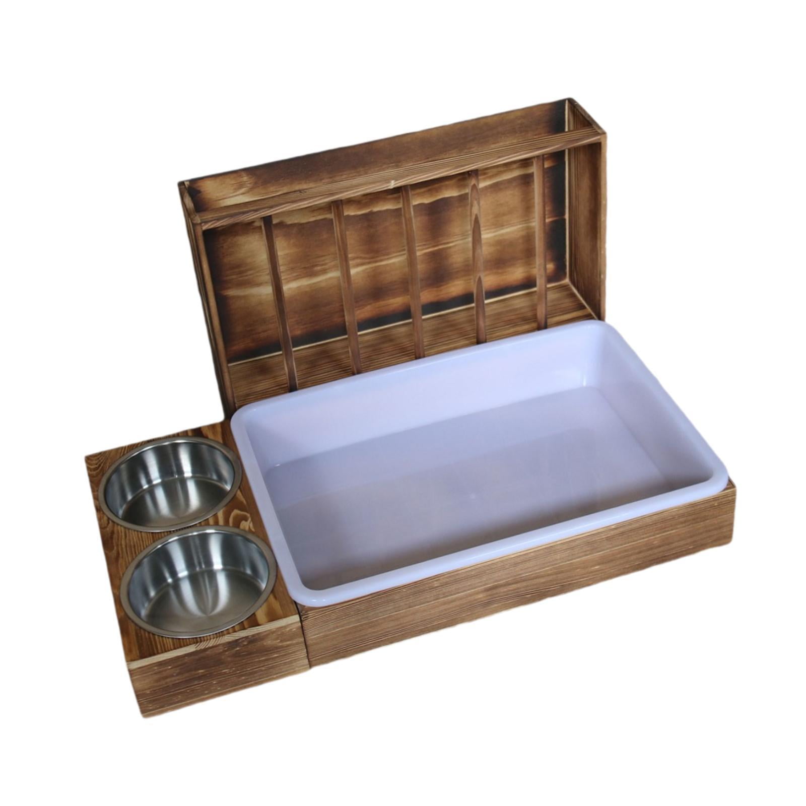 Serenable Bunny Hay Manger Guinea Pig Bunnies 3 in 1 Hay Feeder with
