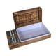 thumbnail image 5 of Comedero de heno para conejos, comedero de madera para conejos con bandeja sanitaria, bebedero para chinchillas, bandeja sanitaria, comederos para cer, 5 of 9