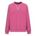thumbnail image 4 of cocolona Womens Oversized Sweatshirts Crewneck Long Sleeve Shirts Fall Fashion Color Block Pullover Tops Casual Blouses, 4 of 5