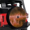 thumbnail image 3 of Lotusprinthandmade Colorful Fire Spare Tire Cover With Backup Camera Hole 6 Sizes, 3 of 8