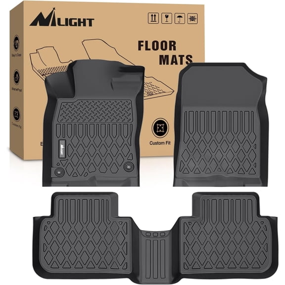 Nilight TPE Floor Mats for Honda Civic 2022 2023 2024 2025 / Acura Integra 2023-2025,All Weather Custom Fit Heavy Duty Floor Liners