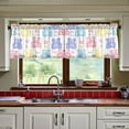 thumbnail image 3 of Yayeee Kitchen Curtains Tier Set of 2 Light Filtering 57"x24" Over Sink Window Panels, Colorful Gummy Bears Pattern, 3 of 7