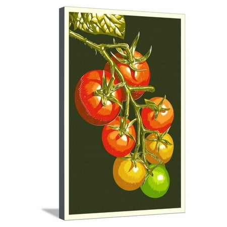 Tomato Press - Tomatoes Stretched Canvas Print Wall Art By Lantern Press