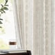 thumbnail image 3 of Cortinas Jinchan Boho, mezcla de lino, color gris rústico, 244 cm, 2 paneles, 3 of 9