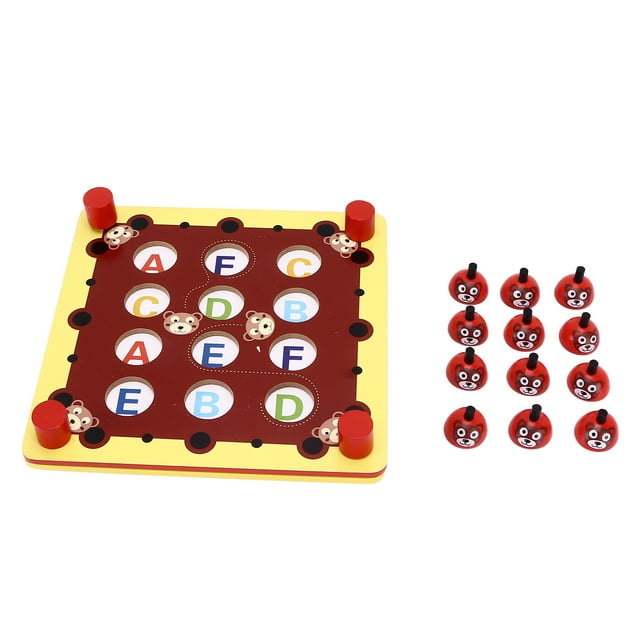 Memory Training Game Chess, Beechwood Color Cognitive Improve Imagination Promote Relationship Stimulate Curiosity Memory Game Sensory Toys For Home Play