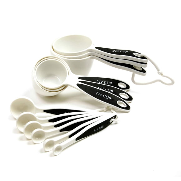 Juego de 12 tazas y cucharas medidoras Norpro 3042 Grip-EZ