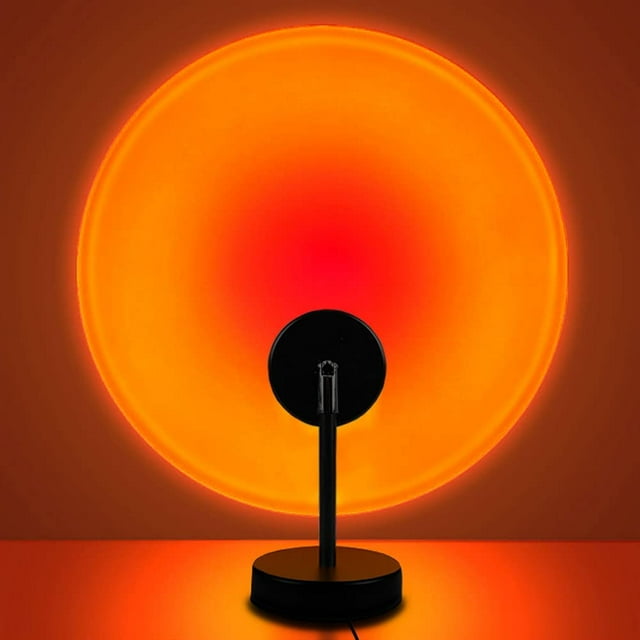 Sunset Lamp, Projector Sunset Light 10W LED Projection Night Light 180 Degree Rotation FYBTO tic Rainbow Light USB Charging for Photography Party Home Living Room Bedroom Decor, Sunset Red