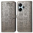thumbnail image 1 of Funda Cartera FOXDOCK para Xiaomi Redmi 13 4G , Flip PU con Relieve de Gatos y Perros, Tarjetero y Soporte, 1 of 6