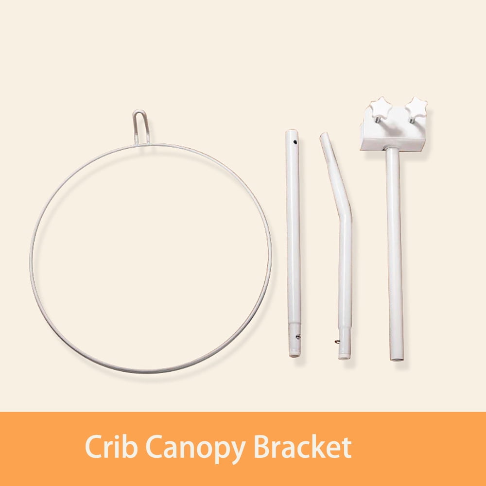 Crib Canopy Holder Mosquito Net Stand Holder Set Metal Adjustable Clip-On Stand Bracket for Rack Mosquito Net Accessories