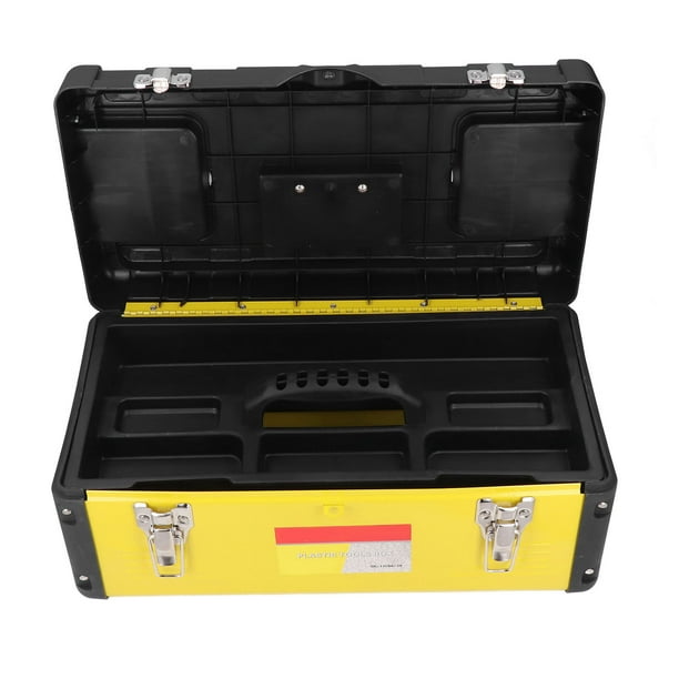 Portable Toolbox, Double Layer Sturdy Structure Heavy Duty Tool Storage Box  Plastic Iron For Maintenance SK-1159-19 