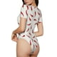 thumbnail image 2 of Balery Chili Body de cuello redondo de manga corta para mujer Tops de manga corta Tops básicos-Large, 2 of 7