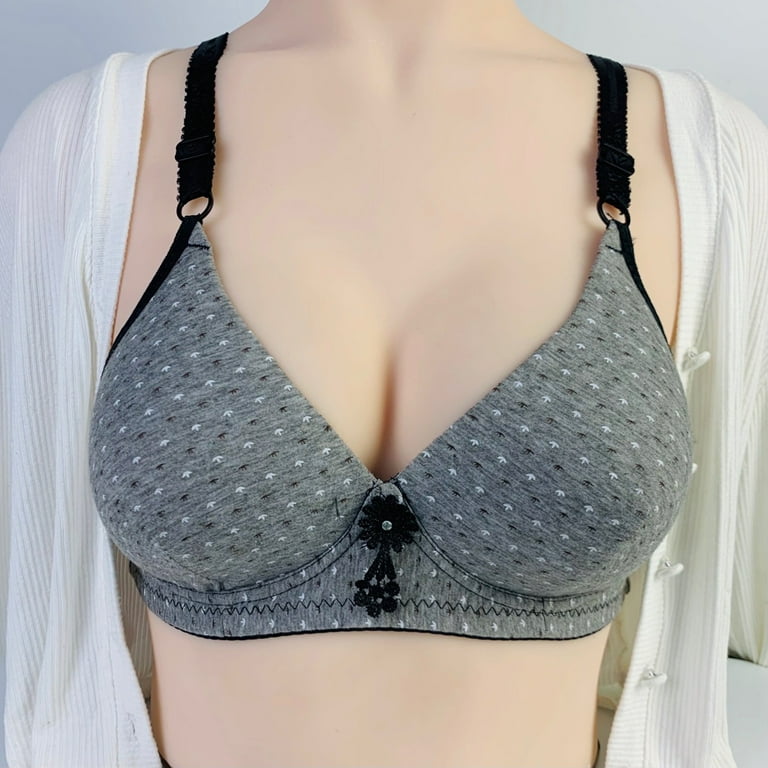 JGGSPWM Woman Sexy Breast-receiving Bra Without Steel Rings Sexy Vest  Lingerie Underwear Wine XL 