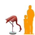 thumbnail image 2 of Flamingo Head Down Life Size Statue, 2 of 7