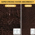 thumbnail image 4 of HAKUNA Upgrade Extra Large Brown Bathroom Rug Set 3 Pieces Ultra Soft, Thick Absorbent Bath Mats, Non Slip Chenille Toilet Mat for Bathroom, Bedroom, Kitchen, Dark Coffee, 4 of 8