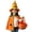 Orange, variant on Halloween Cosplay, Halloween Costume, Halloween Outfit, Pumpkin Cape Costume Set Orange Cloak With Hat and Candy Bucket Halloween Pumpkin Outfit for Holiday Celebration, Orange One Size