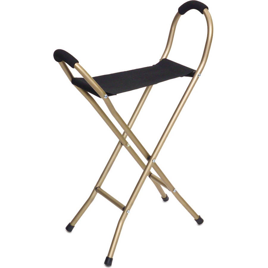 Essential Medical Supply Endurance 4 Leg Folding Seat Cane