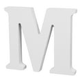 thumbnail image 2 of Cousin DIY 3" White Wood Letter M, 2 of 8