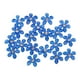 thumbnail image 2 of 20 piezas de botones de flores con parte trasera plana y diamantes de imitación para decoración de bodas. Azul real, 2 of 7
