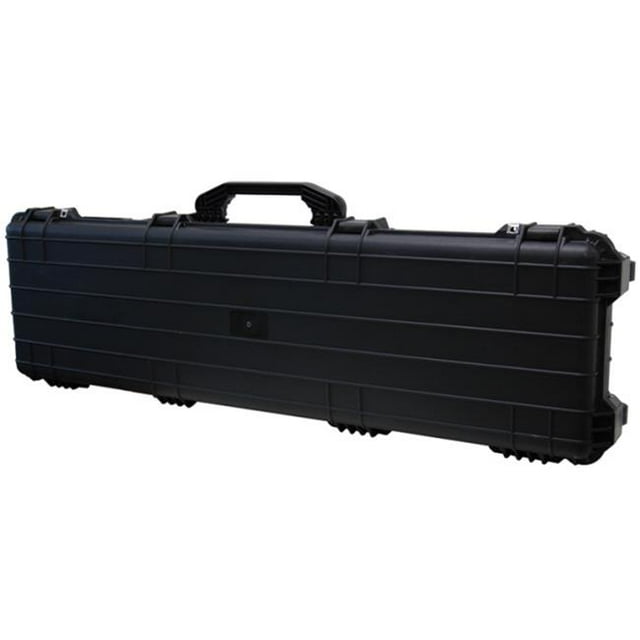 Cape Buffalo Wheeled Water Resistant Rifle Case, Black