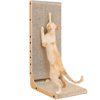 JAYWAYNE Multifunctional L - Shaped Cat Scratcher, Cat Scratcher, Cardboard Cat Scratcher - 23.6" Tall for Home, Pet Store, Cat Playroom