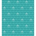 thumbnail image 3 of Ambesonne Turquoise Duvet Cover Sets, Fleur De Lis Pattern, 2-Queen, Teal Almond Green, 3 of 7
