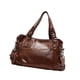 thumbnail image 5 of Bolso de hombro para mujer, bolso de mano informal para ir de , ir al trabajo, vacaciones al libre. Marrón, 5 of 7