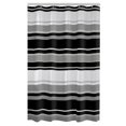 thumbnail image 4 of Mainstays James Stripe PEVA Shower Curtain or Liner, 70" x 72", Black, 4 of 5