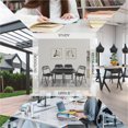 thumbnail image 6 of FlexWave Adult version Folding Table，Includes 1 Square Card Table，with Black Padded Top ，for Home, Game Night, Picnic, or Party, 6 of 7