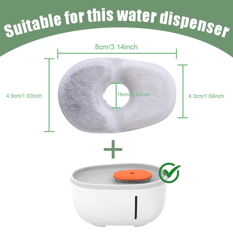 Avocado Pet Water Fountain Automatic Circulation Cat Water Dispenser with  Replacement Filter Silent Water Pump System - Walmart.com