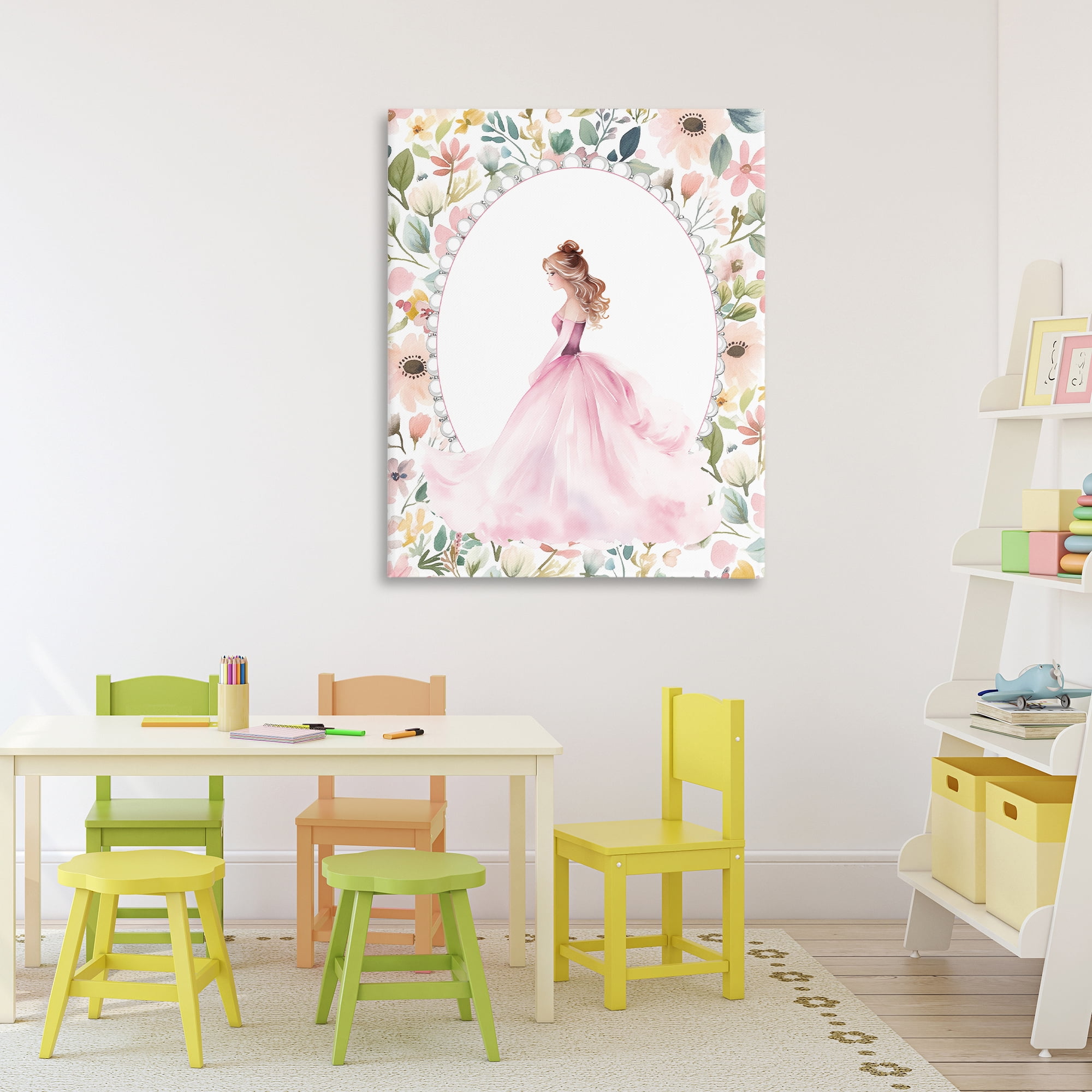 Stupell Industries Elegant Princess Love Canvas Wall Art, design by Christine Simpson Art