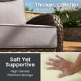 thumbnail image 5 of Bellefurn Outdoor Seat Cushions 22 X 24 X 6 inch for Patio Furniture,Outdoor Chair Cushions Outdoor Deep Seat Cushion with Water Resistant & Removable Cover Patio Cushions for Wicker Chair,Sofa,Couch, 5 of 12