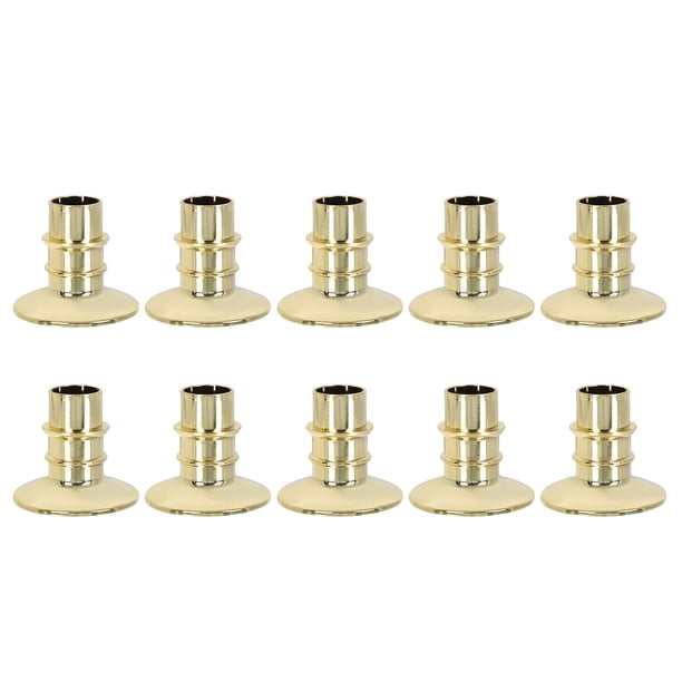 EeaseMX 10 candelabros de plástico sencillos para decorar el hogar.