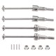 thumbnail image 3 of Eje de transmisión delantero y trasero de metal para HBX 16889 16889A 16890 16890A SG1601 SG1602 1/16 RC Car Upgrade, 3 of 5