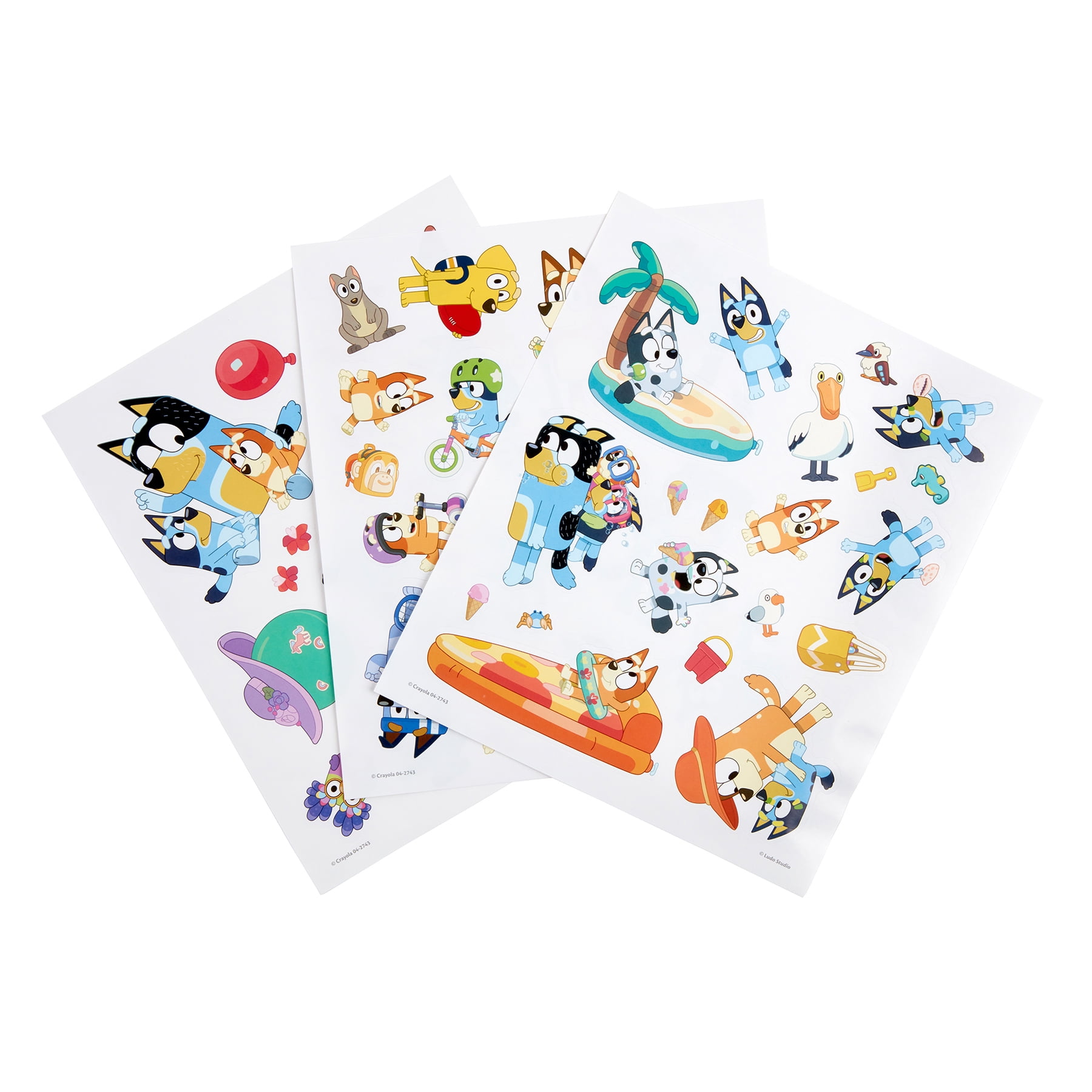 Crayola Color & Sticker Activity Set, Bluey, 3 Sets