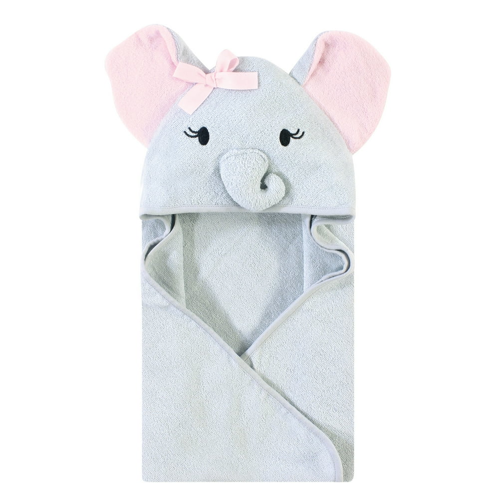 Touched by Nature Unisex Baby Organic Cotton Animal Face Hooded Towels