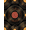 Black Orange Amber, Pattern 13, variant on ODIKA Vintage Disc Music Note Groove Cd Shaped Round Shape Record Vinyl Refined for Dorm Room, Small Living Apartment, Stain Resistant Low Profile