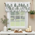 thumbnail image 3 of Pine Forest Window Valance Curtain Watercolor Green Rod Pocket Short Curtain for Living Room, Bedroom & Kitchen Window Decor 42x12in, 3 of 8